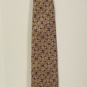 Disney Brown and Black Patterned Men's Tie